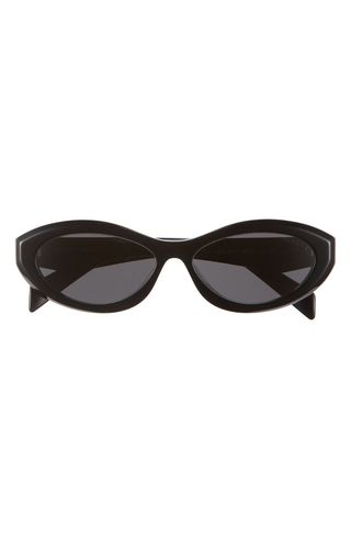 56mm Oval Sunglasses