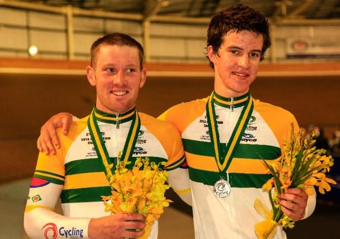 Australian Madison Champions for 2012: South Australian duo George Tansley and Miles Scotson