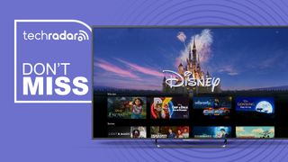 A TV showing the Disney+ homepage is cut out next to the words 'don't miss'