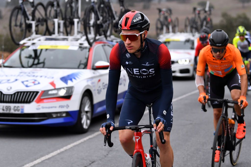 FARO PORTUGAL FEBRUARY 18 Ethan Hayter of United Kingdom and Team INEOS Grenadiers competes during the 48th Volta Ao Algarve 2022 Stage 3 a 2114km stage from Almodvar to Faro VAlgarve2022 on February 18 2022 in Faro Portugal Photo by Luc ClaessenGetty Images