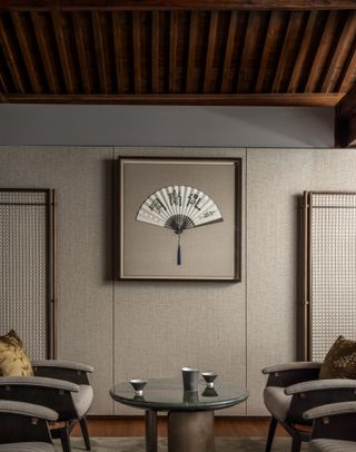 Mandarin Oriental Qianmen hotel’s signature fan created by contemporary artist Xu Bing