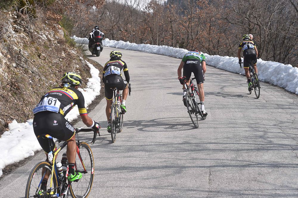 Attacks on the final climb