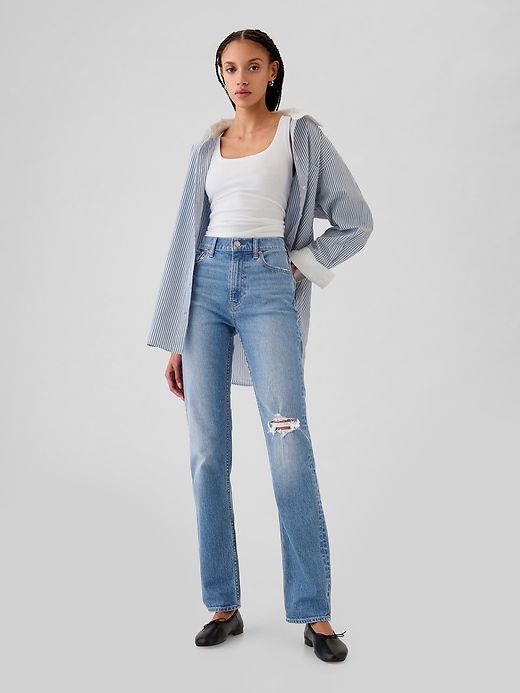 High Rise &#039;90s Slim Straight Jeans