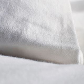 Secret Linen Store white brushed cotton sheet