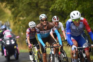 ROCCARASO ITALY OCTOBER 11 Larry Warbasse of The United States and Team Ag2R La Mondiale Breakaway during the 103rd Giro dItalia 2020 Stage 9 a 207km stage from San Salvo to Roccaraso Aremogna 1658m girodiitalia Giro on October 11 2020 in Roccaraso Italy Photo by Tim de WaeleGetty Images