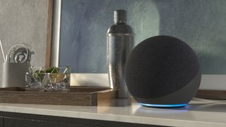 Amazon Echo on a table