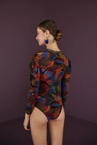 patterned bodysuit