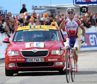 Joaquim Rodriguez (Katusha) had plenty of time to celebrate.