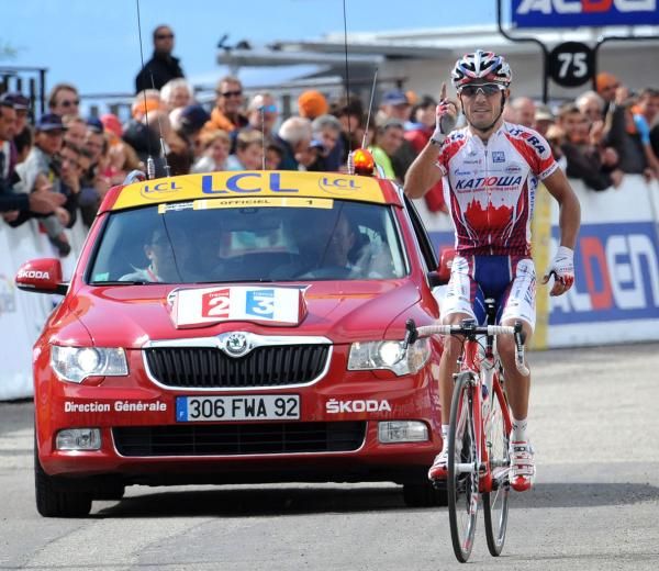 Joaquim Rodriguez (Katusha) had plenty of time to celebrate.