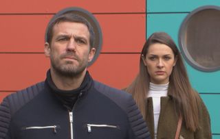 Sienna Blake struggles to believe Warren which makes him increasingly angry