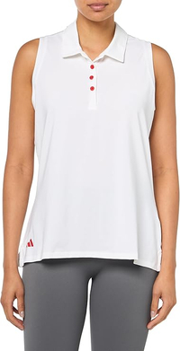 Adidas Ultimate365 Solid Sleeveless Polo Shirt (Women's)
