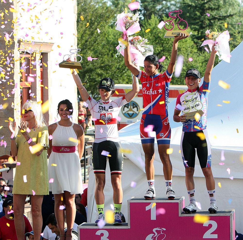 Tour Femenino de San Luis stage 3 podium
