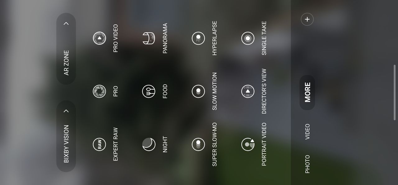 Samsung galaxy s23 ultra camera screen