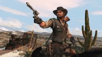 A screenshot of Red Dead Redemption protagonist John Marston.