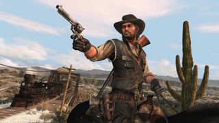 A screenshot of Red Dead Redemption protagonist John Marston.