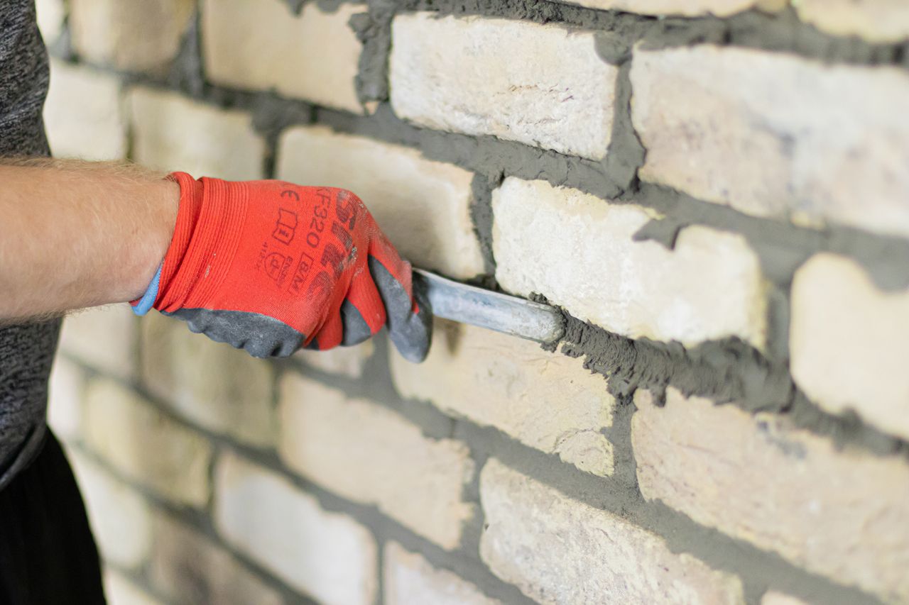 how to lay brick slips with step by step pictures