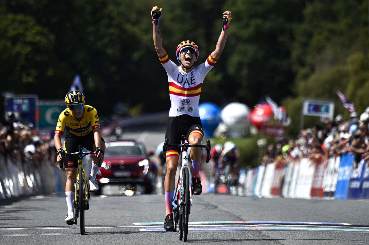 Classic Lorient Agglomeration Trophee Ceratizit 2022 21st Edition Plouay Plouay 1584 km 27082022 Mavi Garcia ESP UAE Team ADQ Amber Kraak NED Team Jumbo Visma photo Tommaso PelagalliSprintCyclingAgency2022