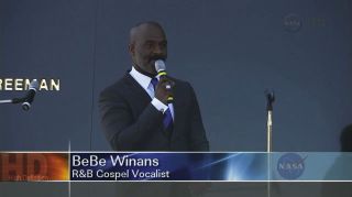 BeBe Winans Sings at Columbia Memorial Service