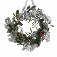 Silver Mistletoe Foliage Wreath, £29.99