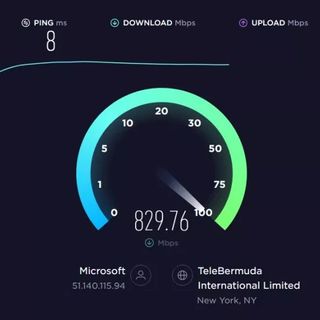 Surfshark VPN performance benchmark results from Speedtest.Net by Ookla