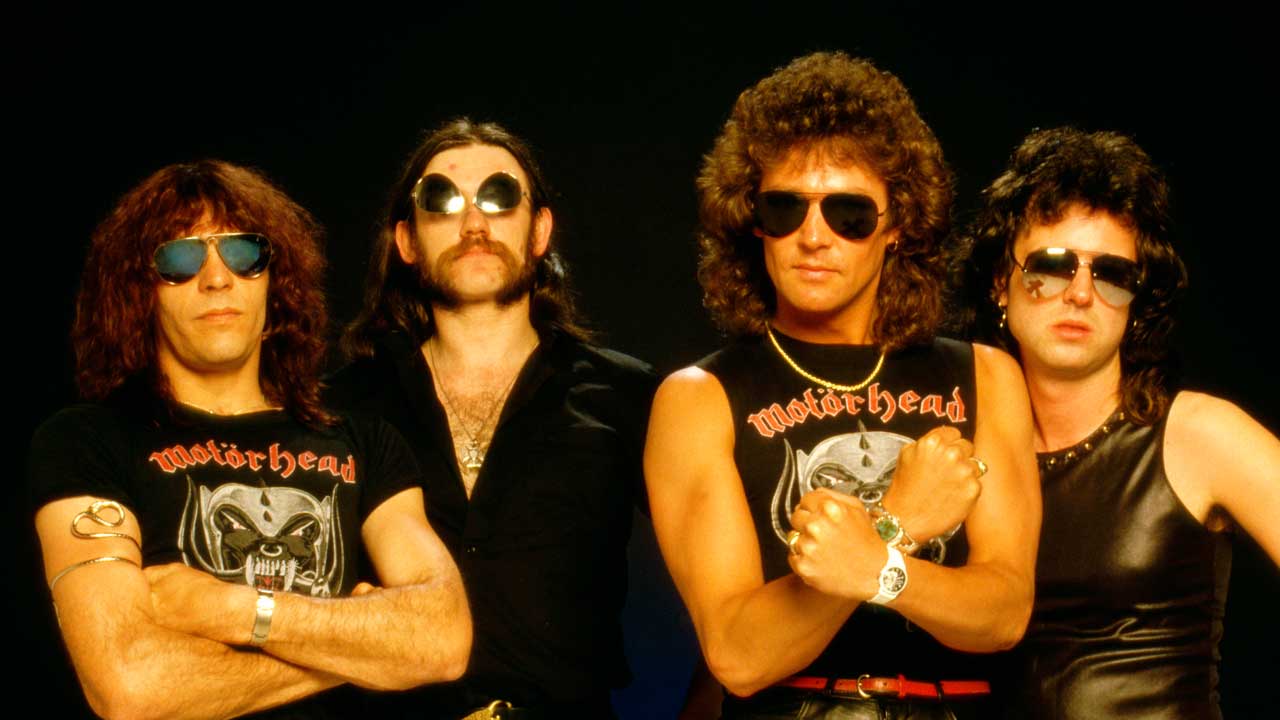 Motorhead in 1984, studio portrait)