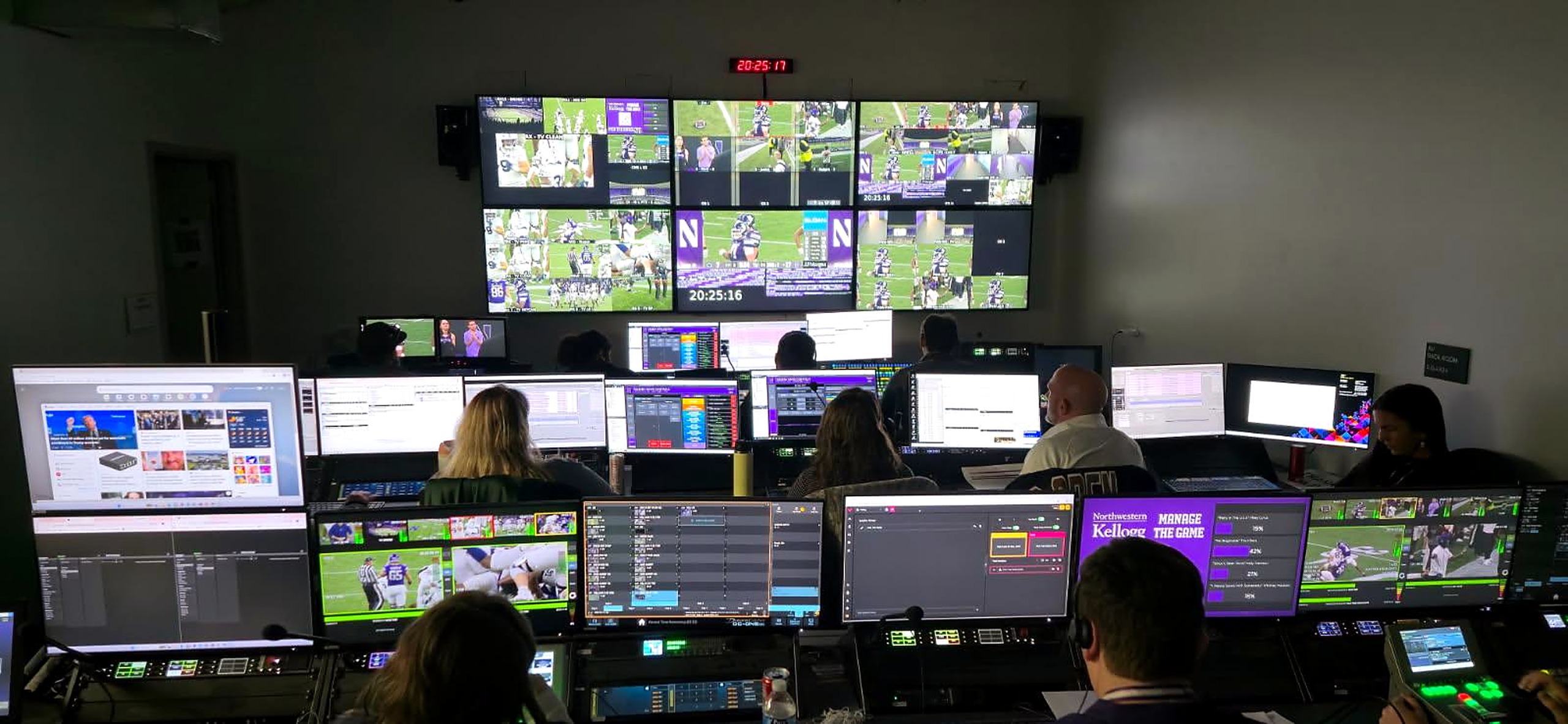The Northwestern Ryan Field LED and broadcast systems.