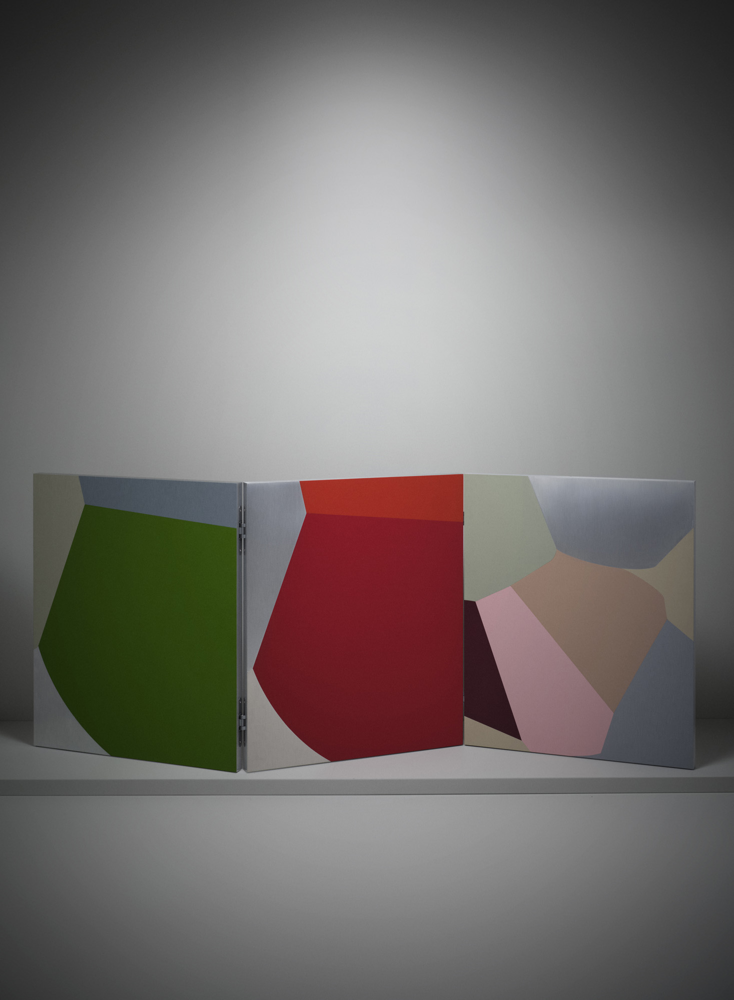Giobagnara art edition objects by Gary Hume in solid aluminium and leather