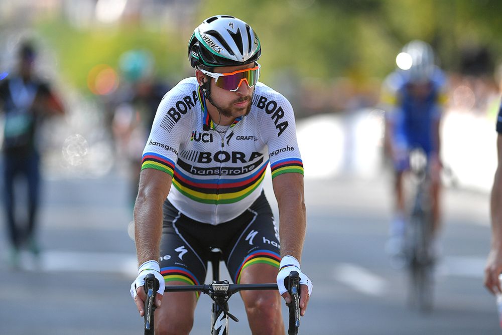 Peter Sagan at the finish of the GP de Montreal