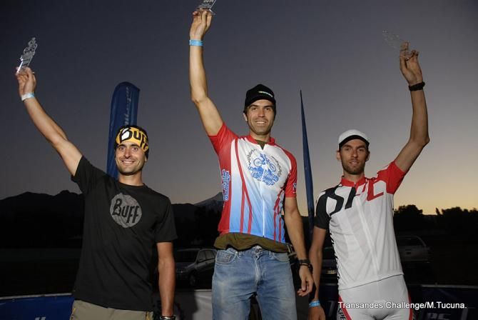 The Trans Andes solo men's podium was topped by Javier Puschel