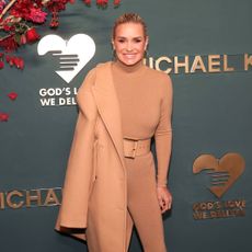 Yolanda Hadid smiling into the camera