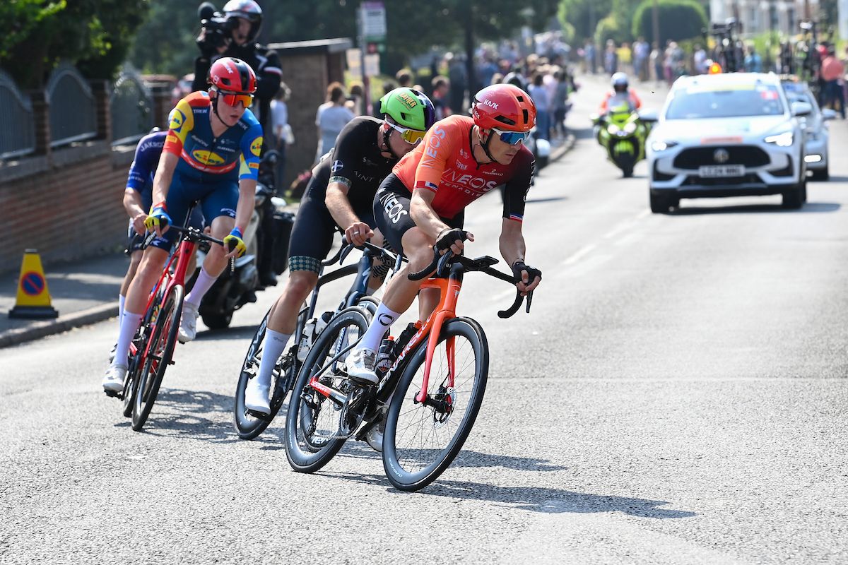Picture by Simon Wilkinson/SWpix.com - 06/09/2024 - Lloyds Bank Tour of Britain 2024 - Stage 4: Derby to Newark-On-Trent, England - Ben Swift (INEOS Grenadiers)