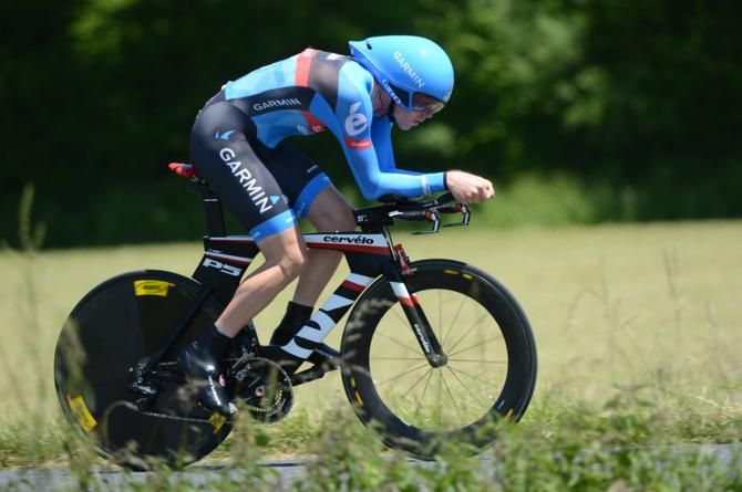 Rohan Dennis (Garmin-Sharp) finished second on the stage and became the new Crit&eacute;rium du Dauphin&eacute; leader.
