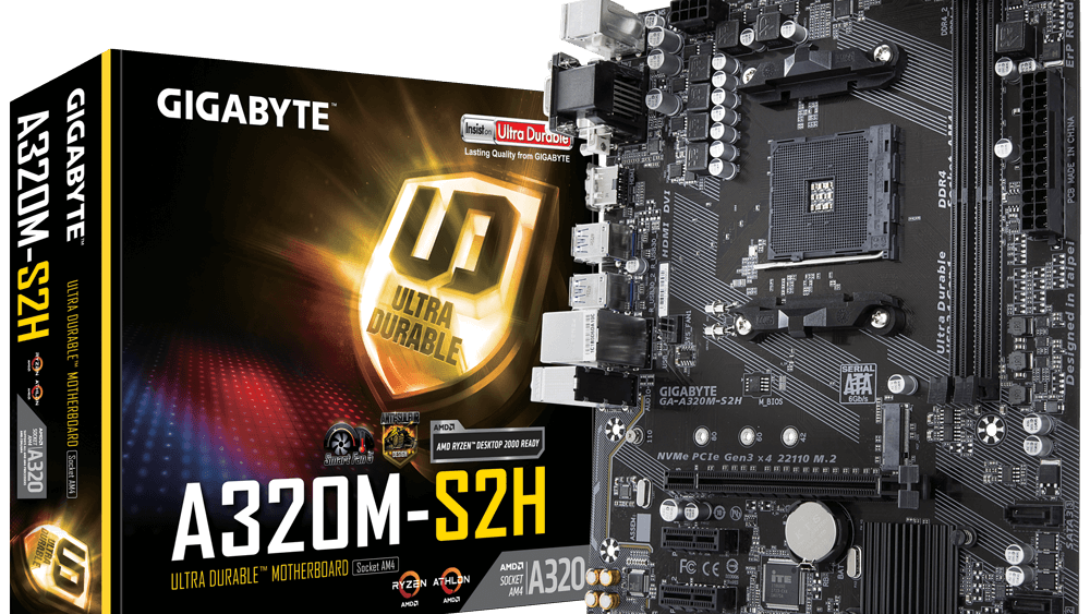 Gigabyte A320M-S2H Motherboard