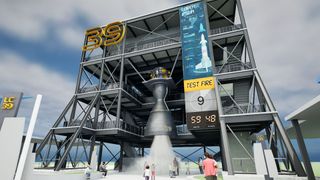 Artist rendering of The Gantry at LC-39, including its new "Test Fire Simulation" experience, as set to open to the public at the Kennedy Space Center Visitor Complex in Florida in early 2025.