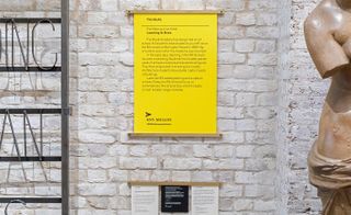 Yellow wall display