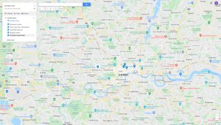 google maps create your own map feature