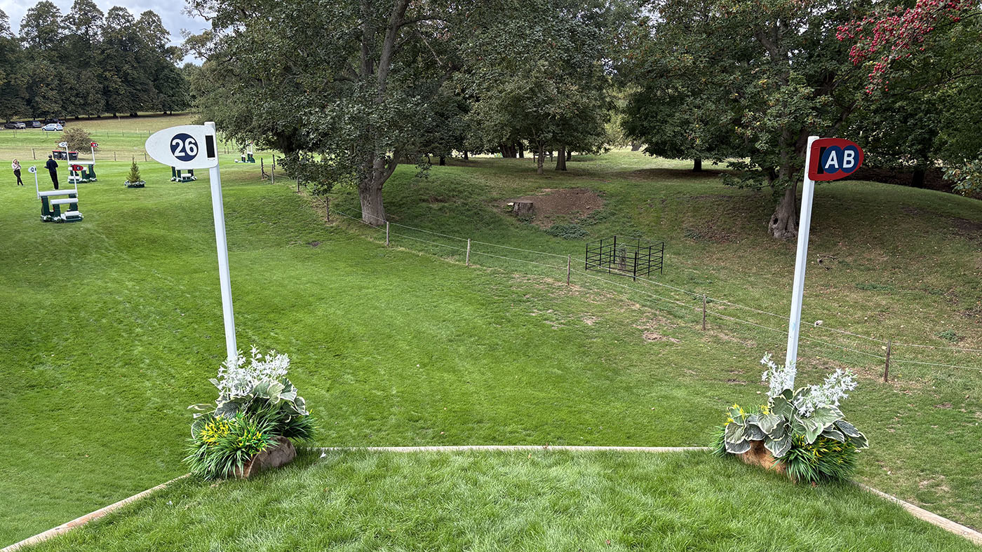 Burghley Horse Trials cross-country course 2025 fence 26ab