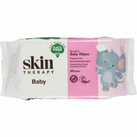 Skin Therapy Plastic Free Sensitive Baby Wipes 64 pack - 70p | Wilko