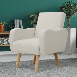 Amazon cream nordic armchair
