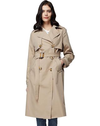 Orolay, 3/4 Length Double Breasted Trench Coat