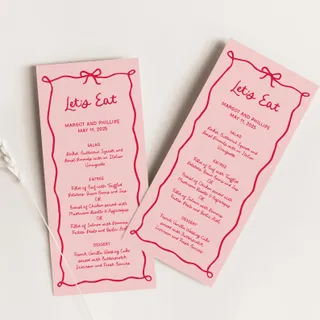 Whimsical Menu