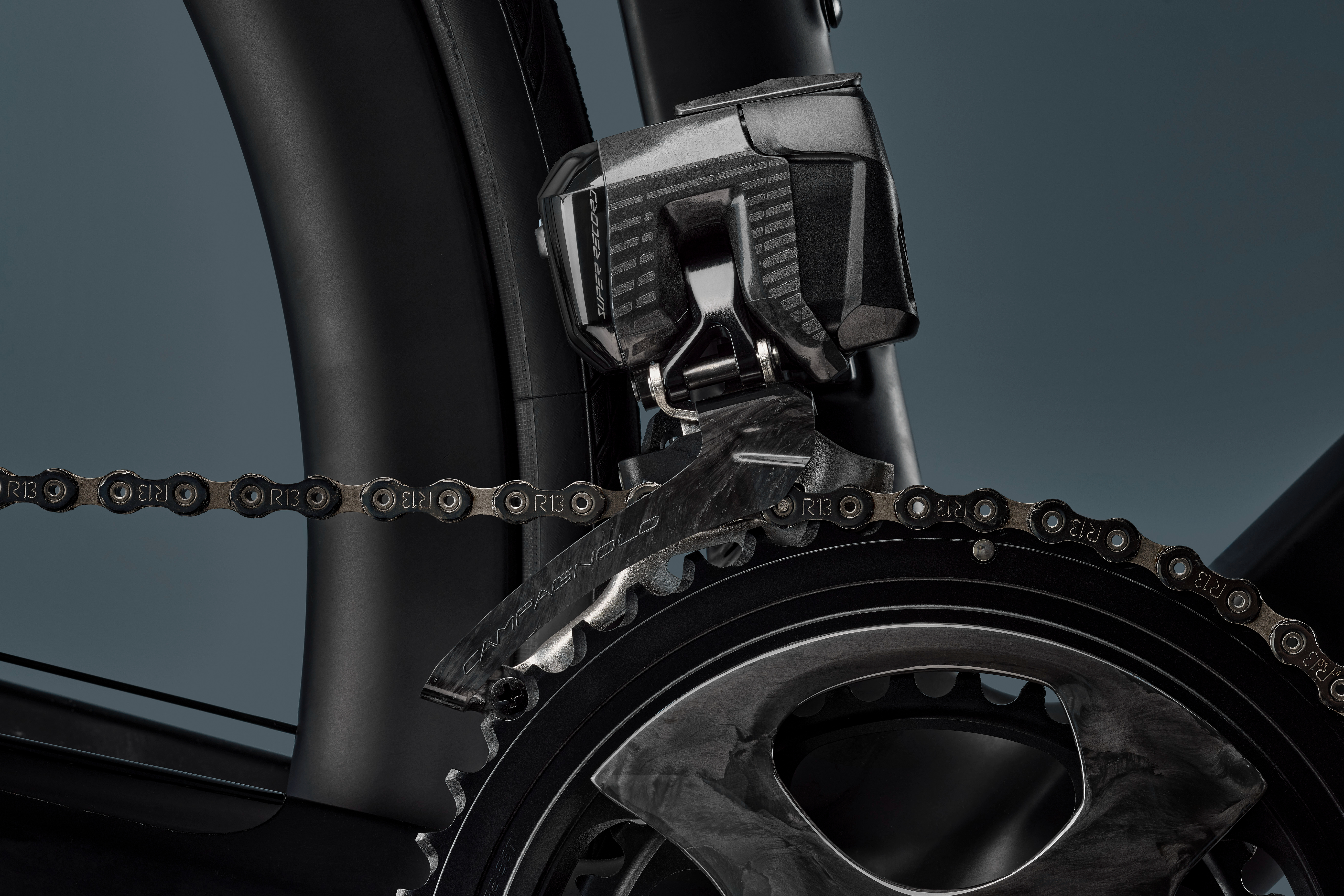 A Campagnolo Super Record 13 front mech