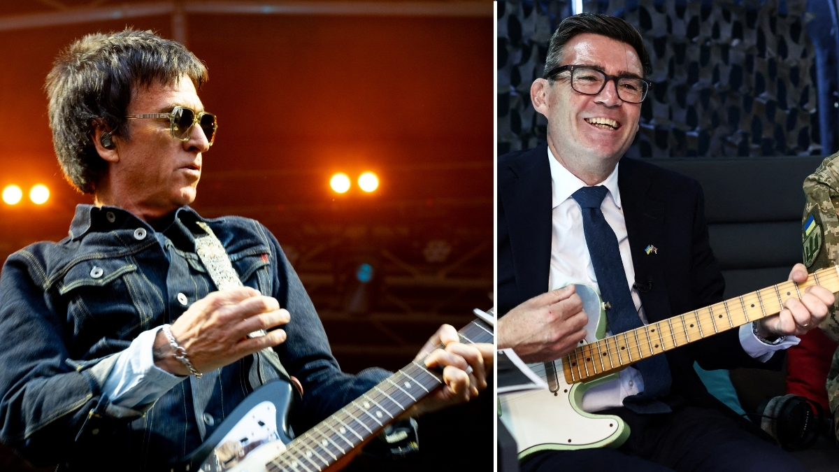 Johnny Marr and Andy Burnham comp