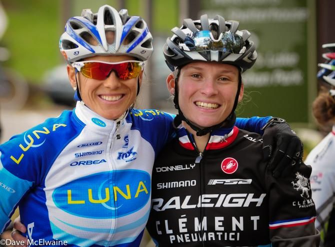 Europeans Katerina Nash and Caroline Mani on the front row