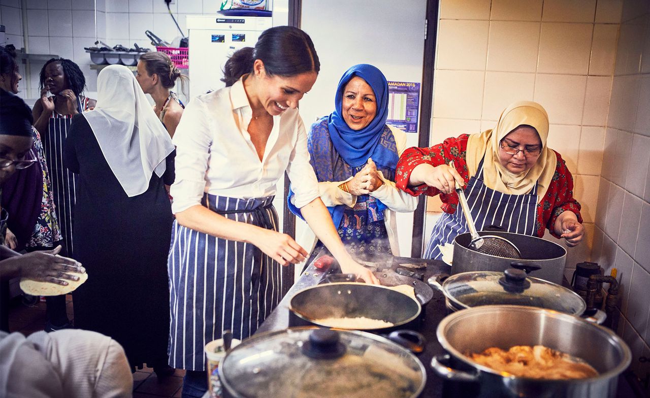 meghan markle hubb community kitchen visit