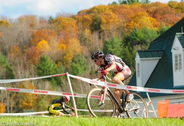 Emily Flynn (Tommy and Lefebvre Cycling) with one lap to go