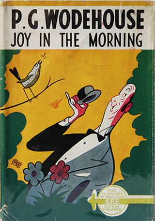 D38JM0 Vintage Book Cover P G Wodehouse and Joy in the Morning