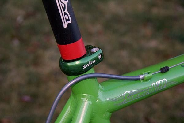 A stout Salsa Lip-Lock collar secures the seatpost.