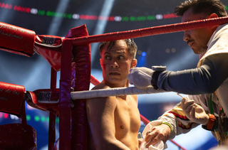 Gael García Bernal as Esteban 'La Máquina' Osuna has good reason to look over his shoulder