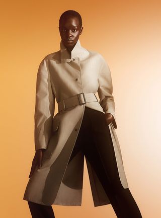 Womenswear minimalism Salvatore Ferragamo coat